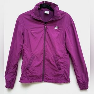 Vintage Windbreaker Nike Jacket Women’s Full Zip Y2K Magenta